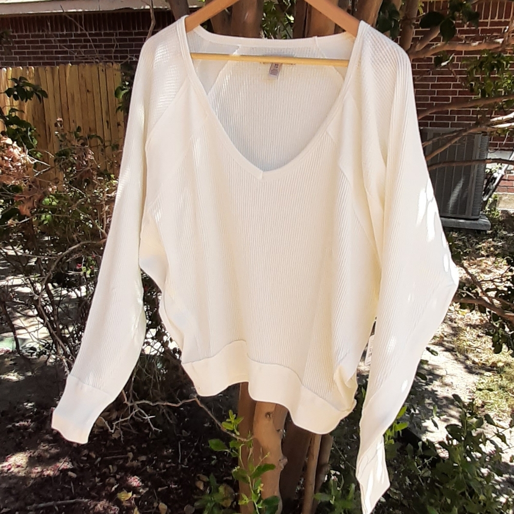 Free People Santa Clara Thermal XS Alabaster